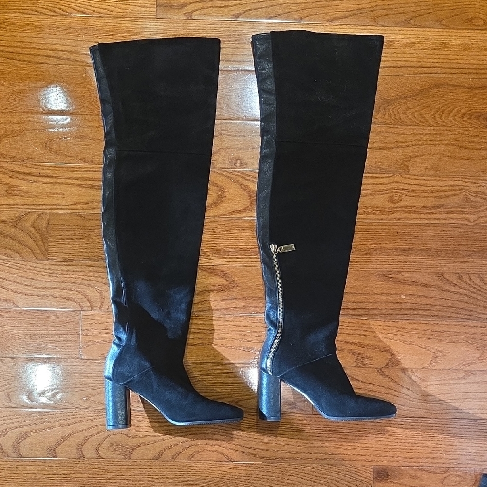 Stuart Weitzman Black Over-the-Knee Boots